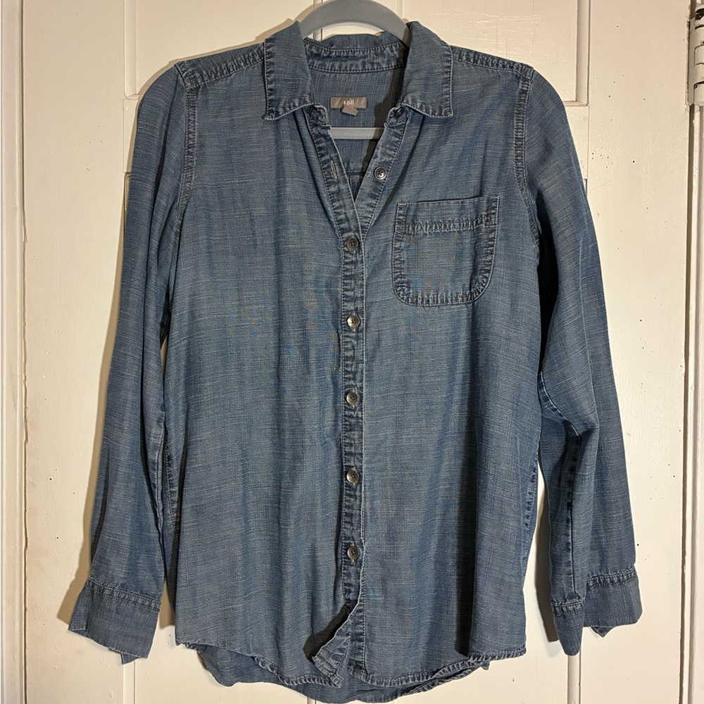 J. Jill Denim Blue Shirt